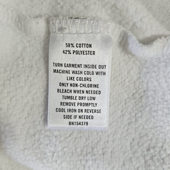 AERO Cropped Hoodie, White, Size M - Picture 2 of 4